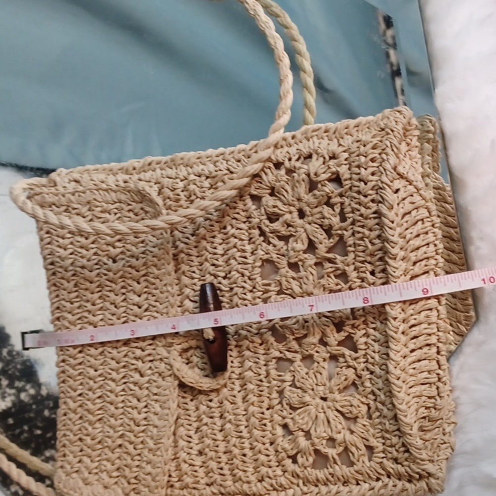 HandMade Wicker‎ Body Bag Purse - Picture 7 of 9